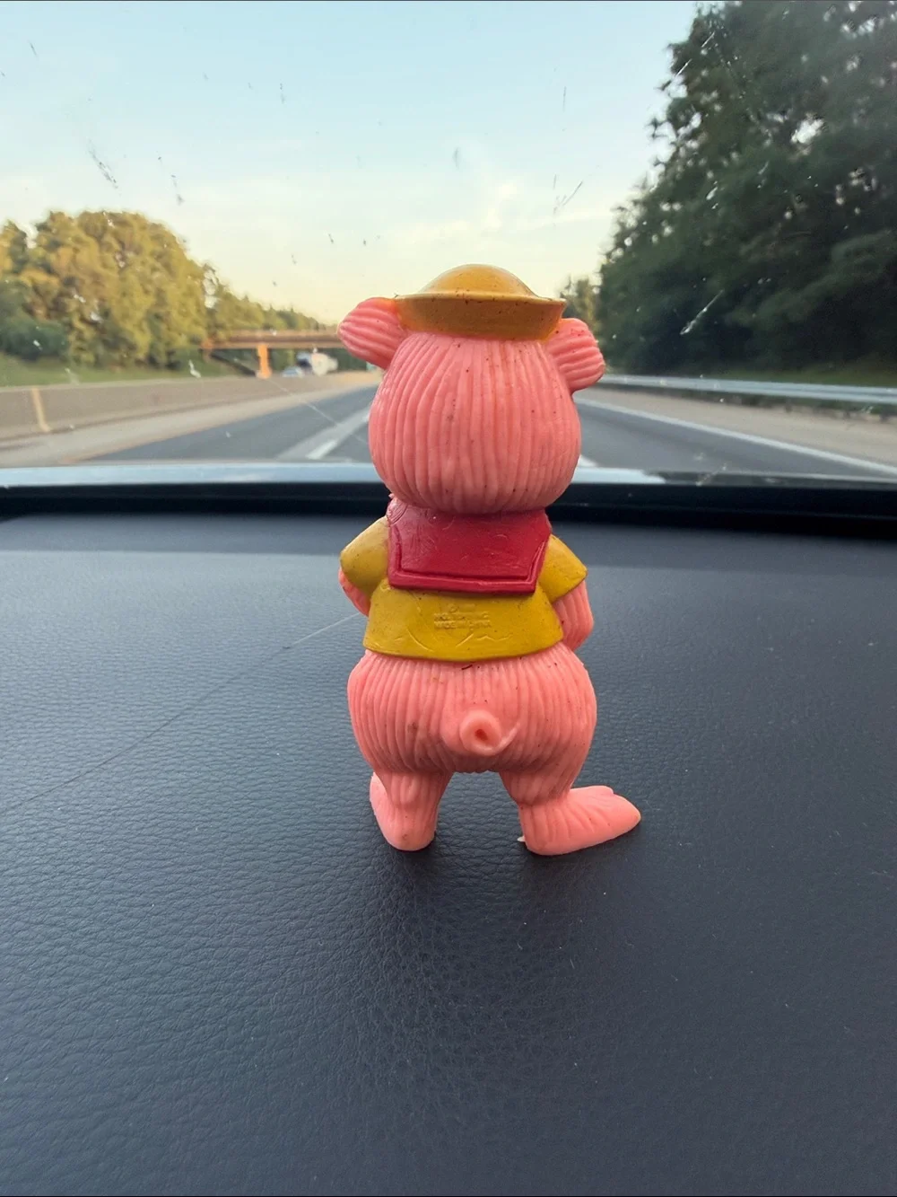 1988 Three Little Pigs Character Figure HG Toys Yellow w/ Red Lollipop
